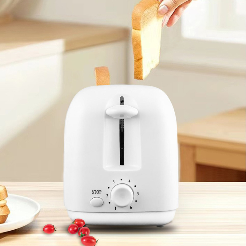 Plastic 2 Slice Toaster White