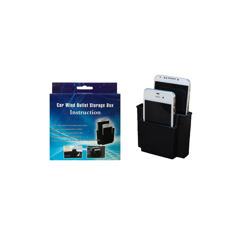 Plastic Car Air Vent Phone Holder Storage Box 8.5 x 10 x 3.5 cm