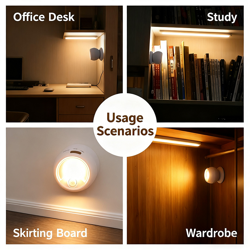 Plastic Motion Sensor Night Light Round Ball 7.2 x 6.5 x 7.2 cm