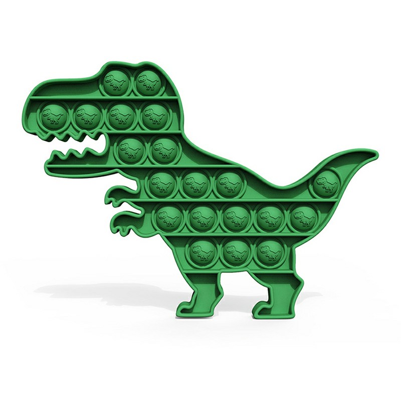 Pop it Fidget a Loud Side and a Quiet Side to Pop - Dinosaur