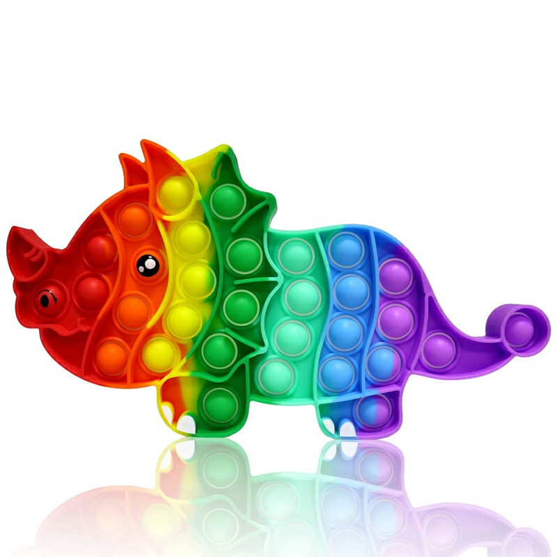 Pop it Fidget Game Among Us Anti Atress Products Triceratops - Multicolor