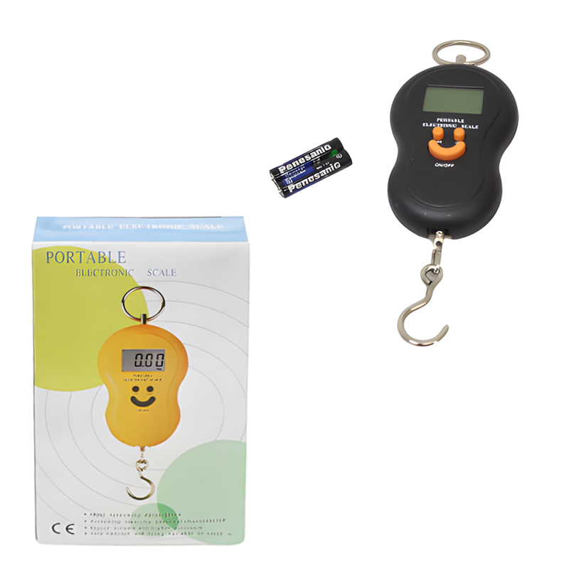 Portable Electronic Luggage Weighing Scale 11.5 x 6.5 cm Random Colours