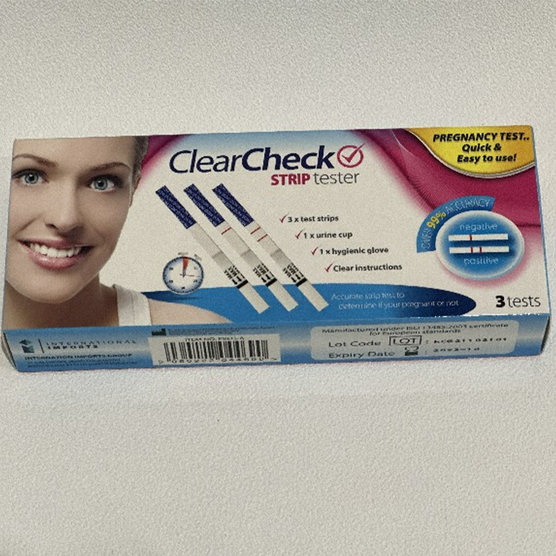 3PCS Pregnancy Strip Tester Kit Test Strips Stream Pregnancy Detector Fast Accurate Reliable