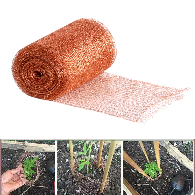 Pure Copper Mesh Rodent Slug Snail Rat Control Blocker Knitt Soffit Mesh - 3M