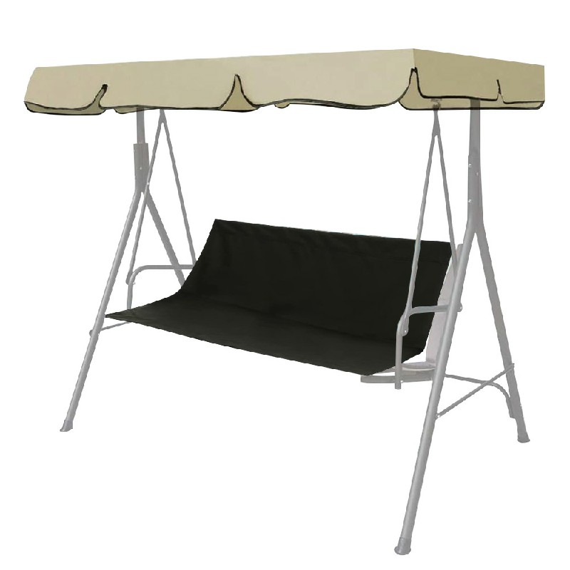 Replacement Part For Swing Seat Cover Garden Swinging Bench/Hammock 85x47x47cm Black