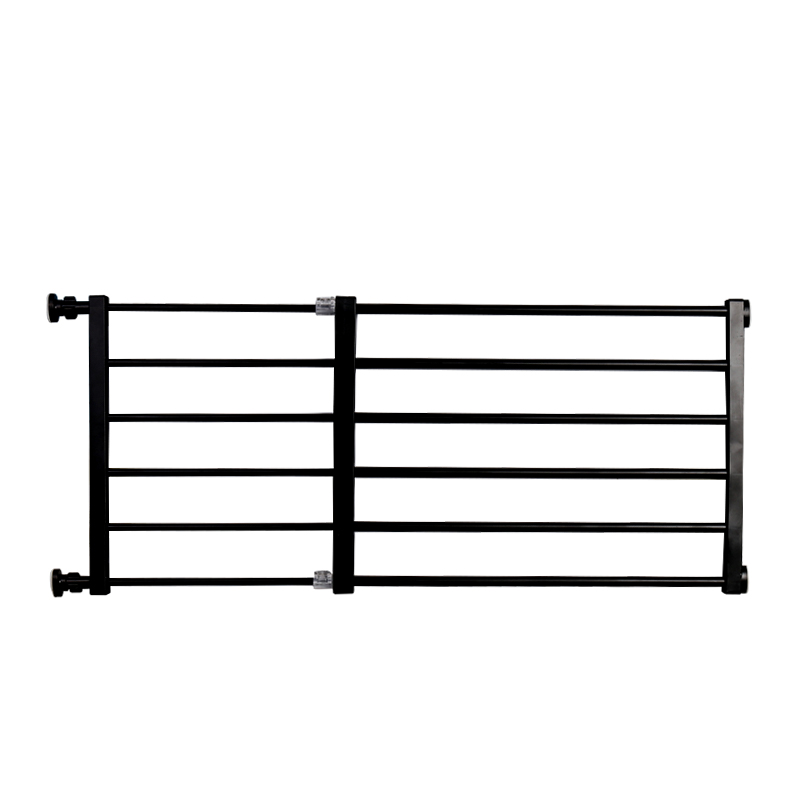 Retractable Pet Small Dog Safety Gate Baby Barrier Door Stair Fence Guard for Indoor - Black