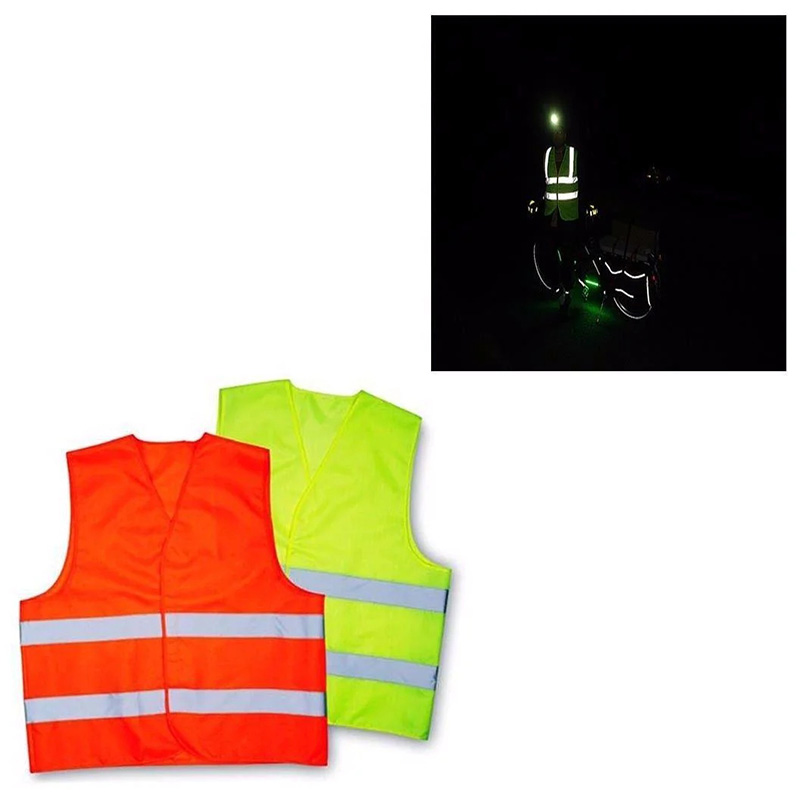 Safety Reflective Jacket One Size High Visibility Reflective Security Vest for Men and Women - Random Colours