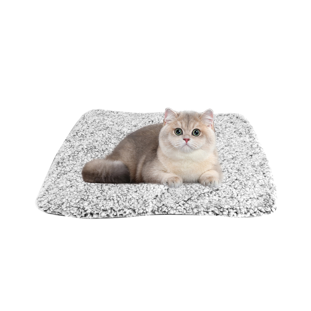 Self Heating Pet Pad Extra Warm Cat Dog Mat Thermal Pet Bed with Removable Cover for Indoor Outdoor Pets - L
