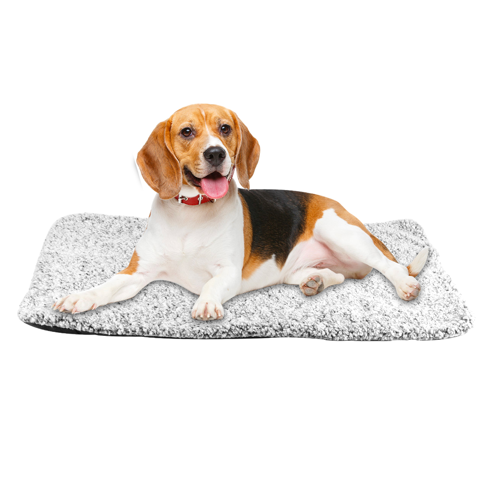 Self Heating Pet Pad Extra Warm Cat Dog Mat Thermal Pet Bed with Removable Cover for Indoor Outdoor Pets - L