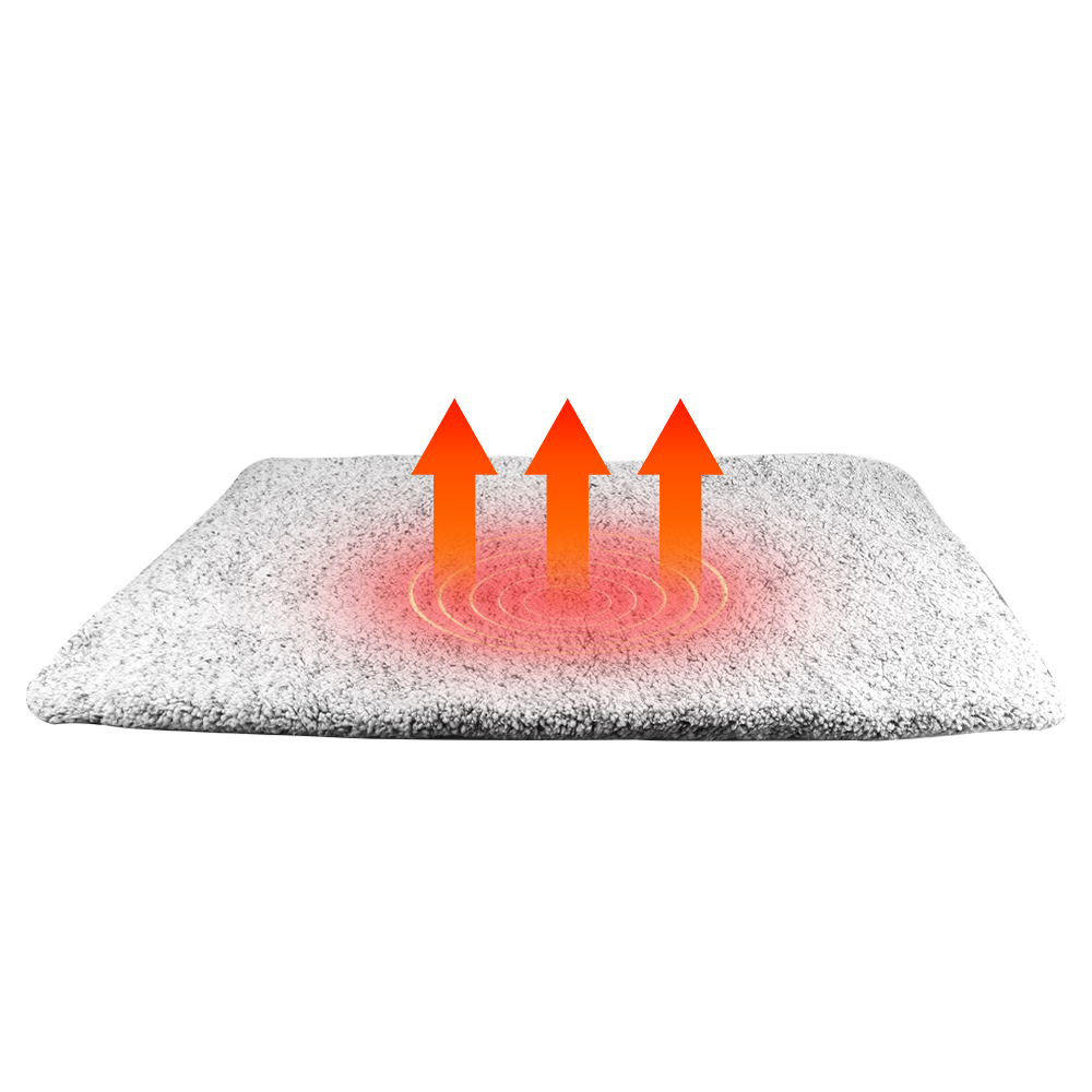 Self Heating Pet Pad Extra Warm Cat Dog Mat Thermal Pet Bed with Removable Cover for Indoor Outdoor Pets - L