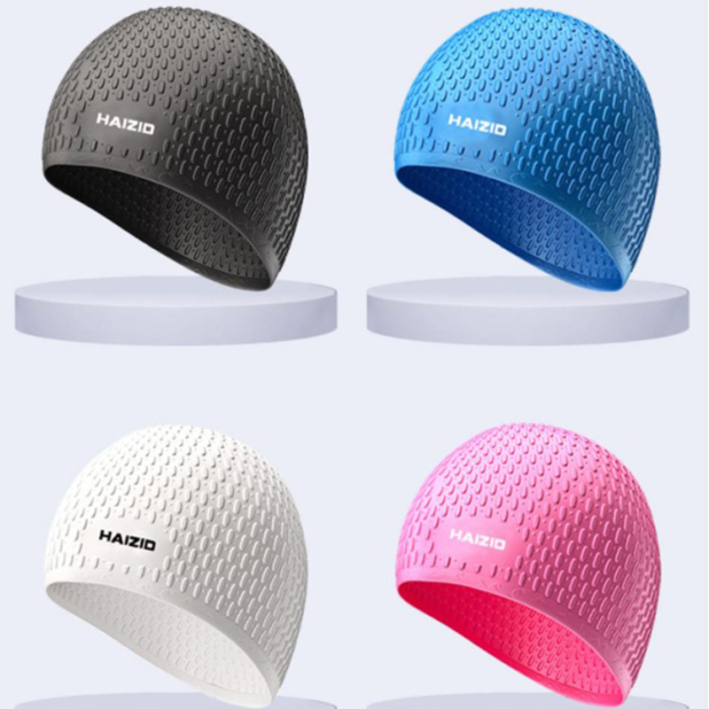 Silicone Swimming Pool Cap for Men and Women - Pink