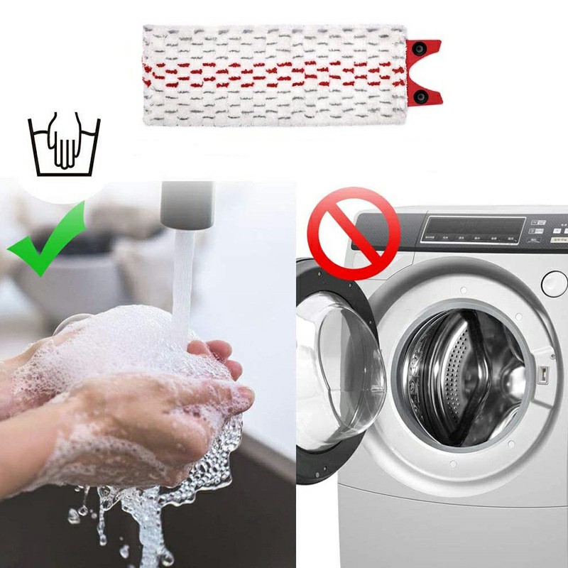 Min Order 2pcs - Single Buckle Replacement Household Mop Head Microfiber Mop Pads for Vileda 1 / 2 Spray Mop