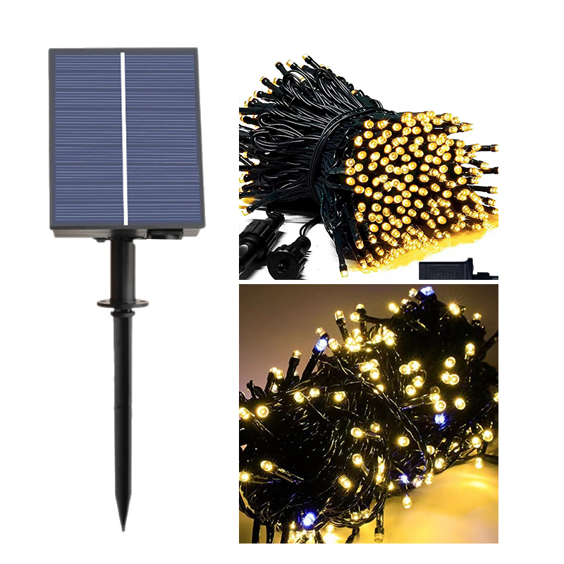 Solar 500 LED Fairy Lights String 50m