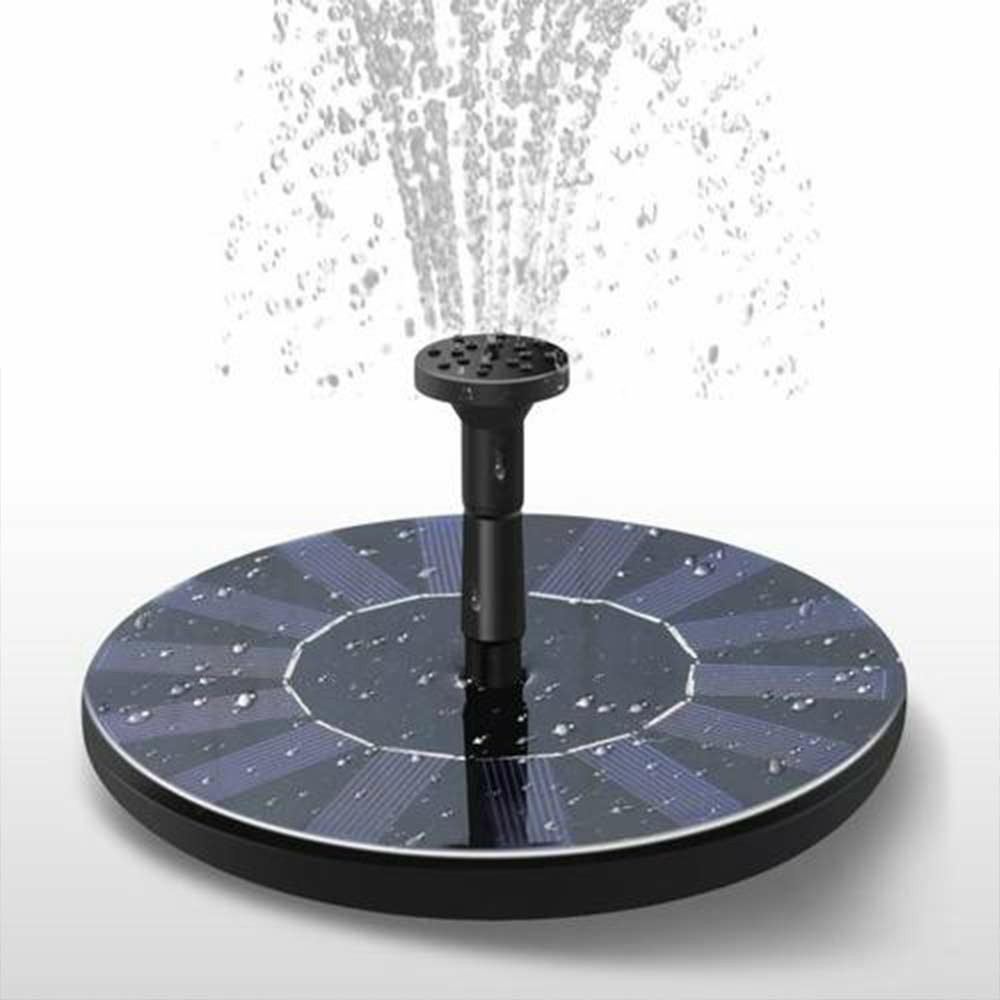 Solar Powered Floating Pump Water Fountain Birdbath Home Pool Garden Decor