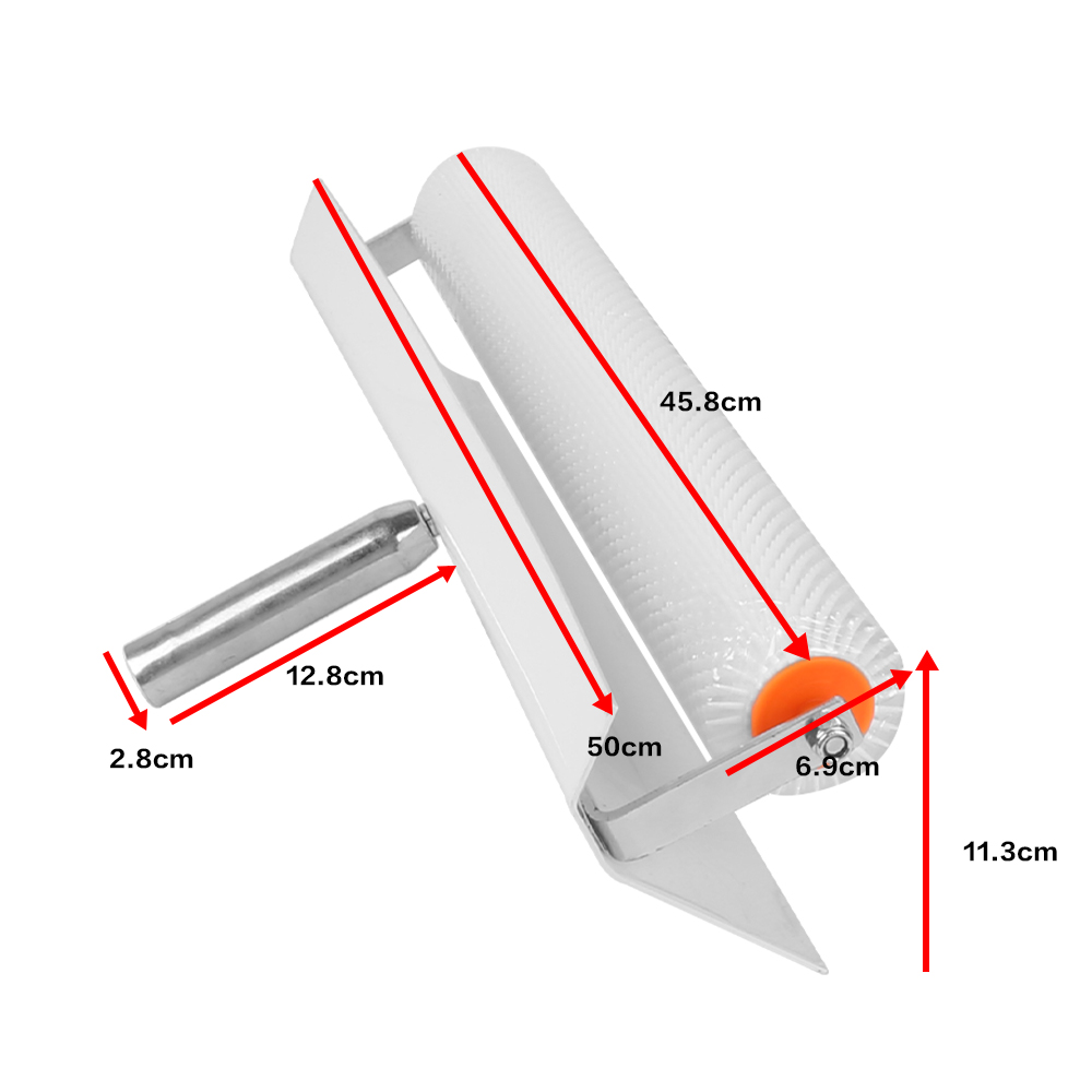 Spiked Roller with Removable Splash Guard Self Leveling Concrete Floor Leveling Tools