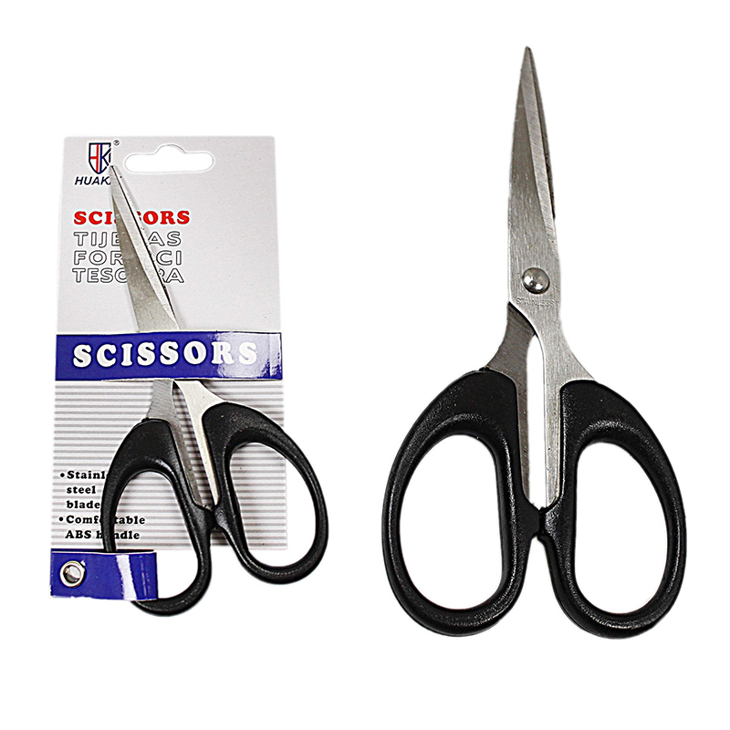 Stainless Steel Basic Scissors with ABS Handle and Comfortable Grip