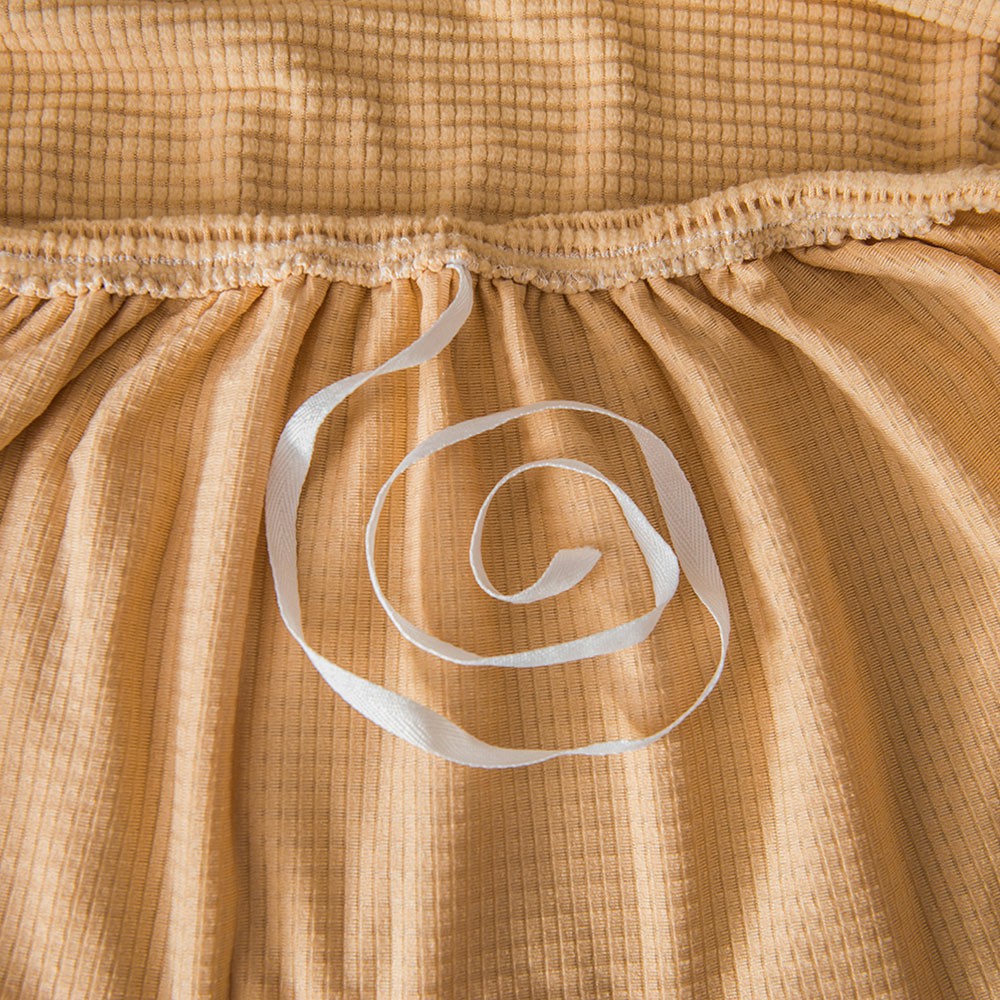 Stretch Sofa Covers Polar Fleece Knitted Slipcovers One Seat - Beige