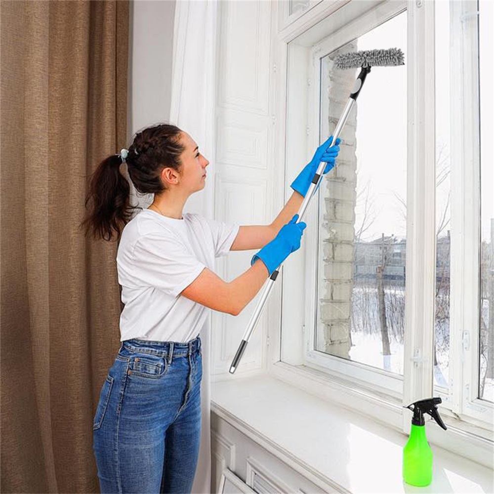 4.5m Telescopic Squeegee Cleaner Window Glass Cleaning Kit Extendable Pole