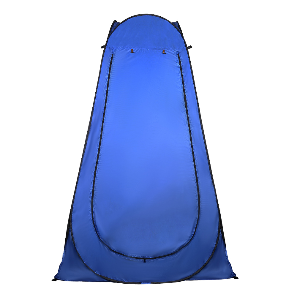 Toilet Shower Tent Pop-up Changing Tent with Tent Bag for Outdoor Travel Camping - Blue