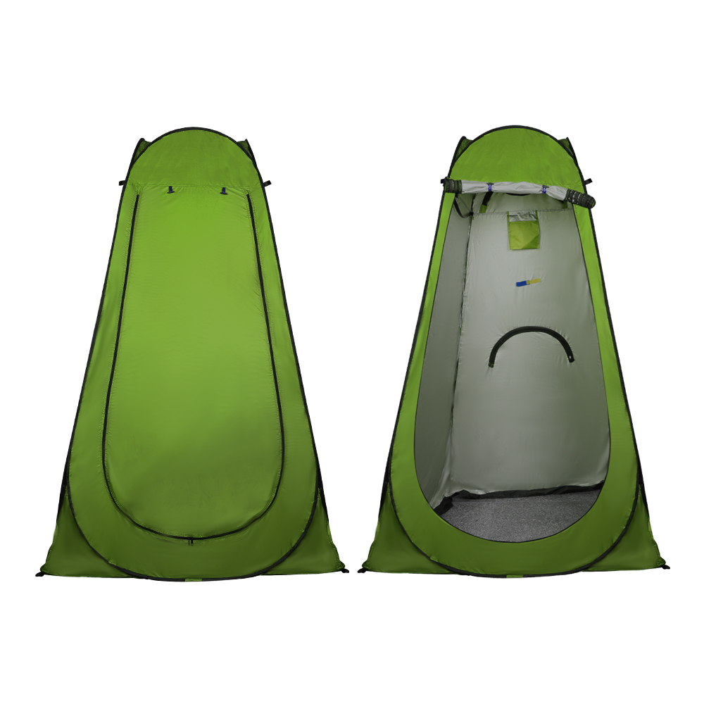 Toilet Shower Tent Pop-up Changing Tent with Tent Bag for Outdoor Travel Camping - Green