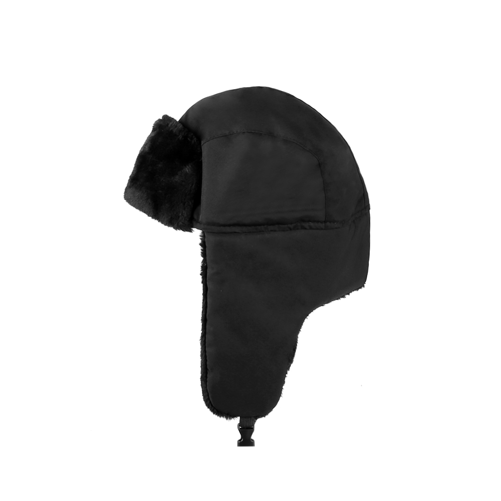 Trapper Hat Winter Fleece Warm Cap with Ear Flaps Faux