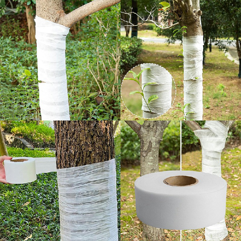 100m Tree Protector Wraps Antifreeze Tree Wraps Cold-Proof Tree Trunk Wrap for Winter 8cm x 100m