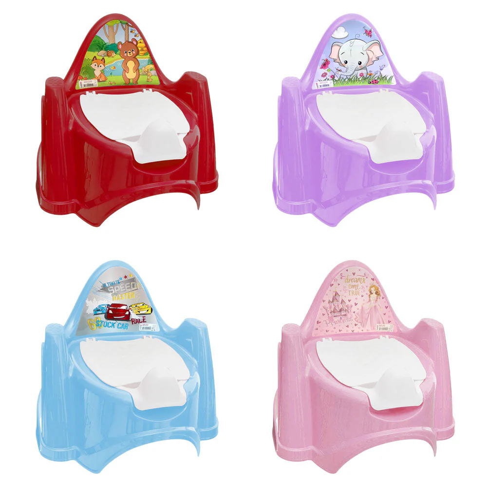 Tuffex Plastic Baby Potty Chair 35 x 36 x 30cm Random Colours