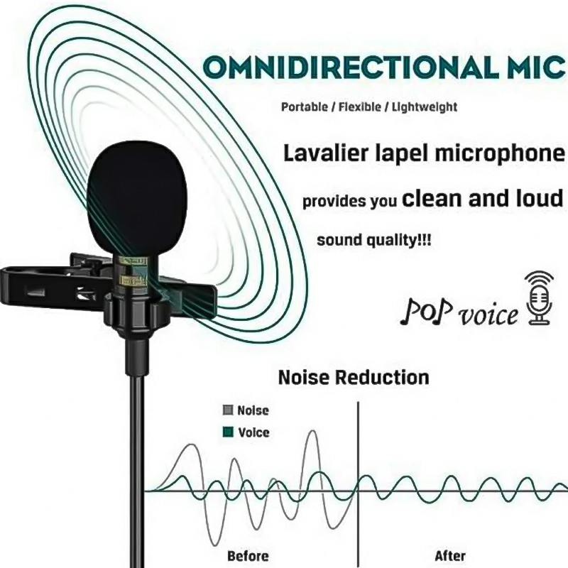 Type-C Lavalier Microphone for Outdoor Live Interview