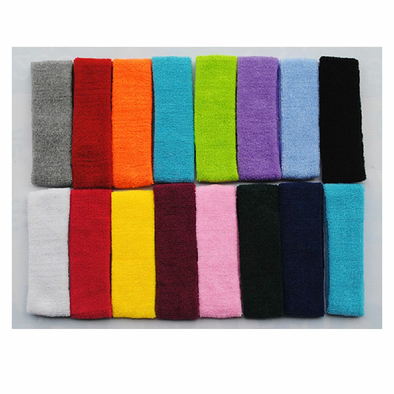 Unisex Sports Cotton Sweatband - Red