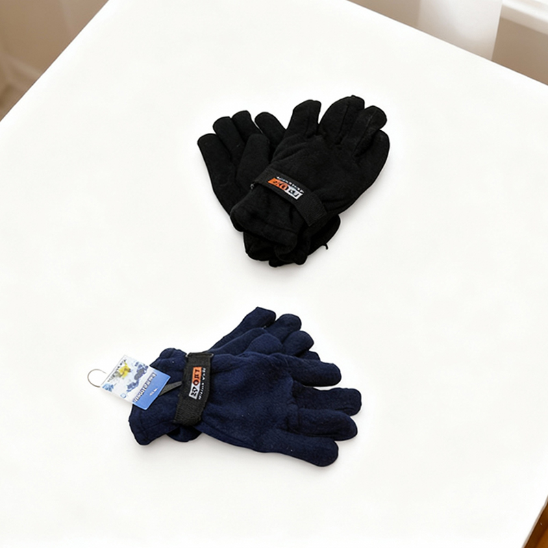 Unisex Winter Gloves Women Men Warm Gloves Adults Full Fingers Knit Gloves One Size Random Color