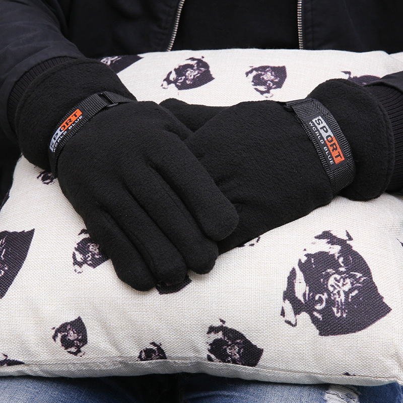 Unisex Winter Gloves Women Men Warm Gloves Adults Full Fingers Knit Gloves One Size Random Color