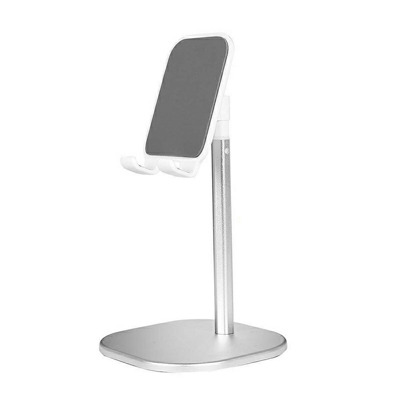 Universal Tablet Stand Holder Mobile Phone Desk Mount for iPhone iPad Samsung - Silver
