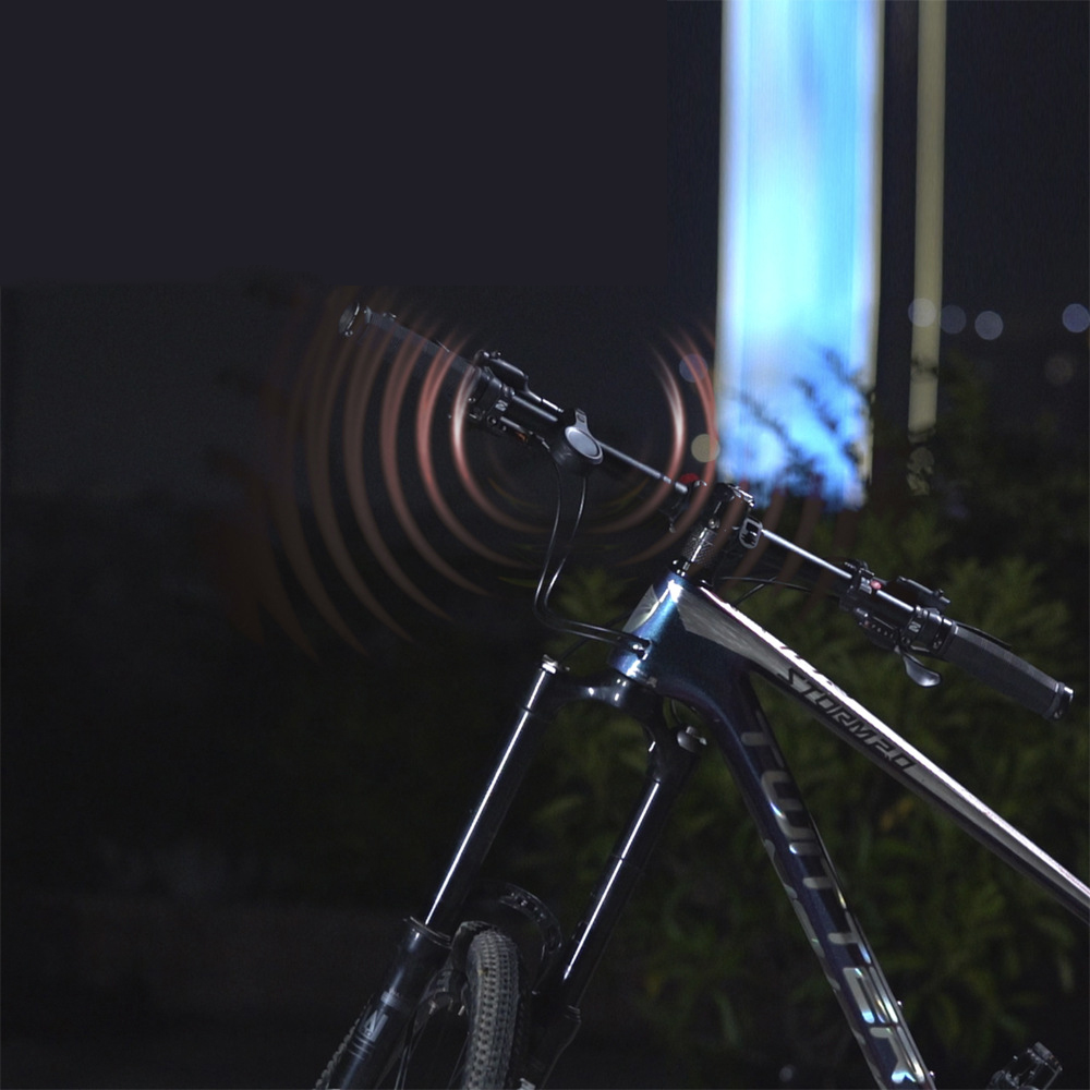 USB Rechargeable Electronic Bike Horn Bicycle BellInstall on Handlebar Mount