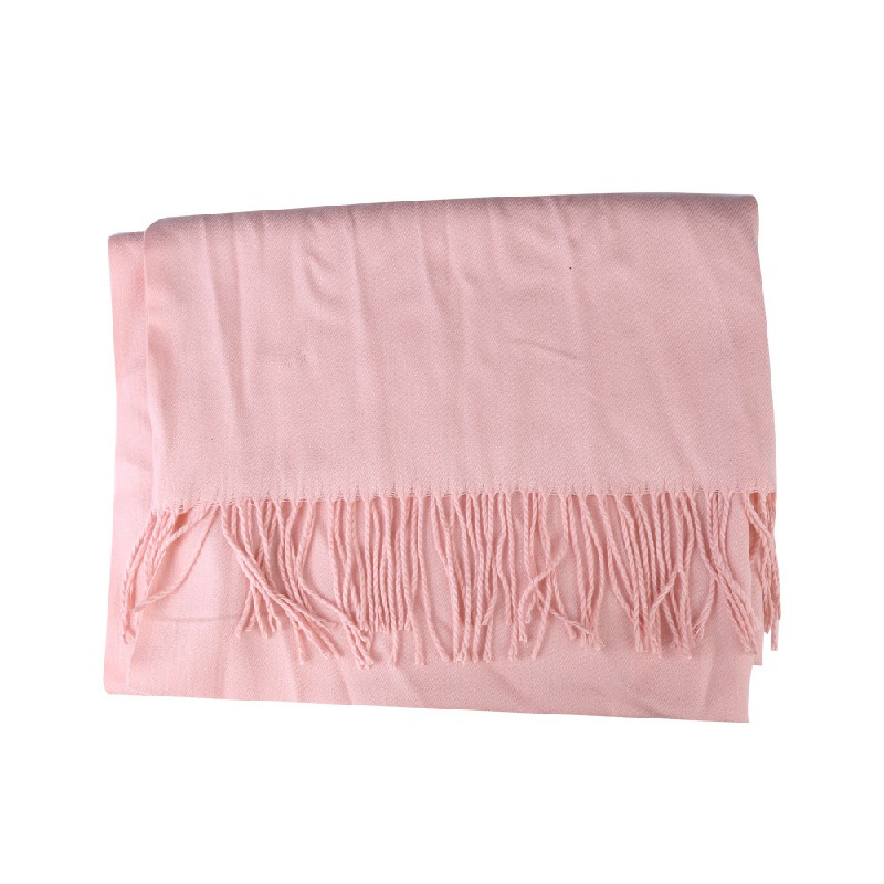 Winter Cashmere Scarf Cotton Blend Shawl Soft Large Warm Neck Wrap Scarves - Silver