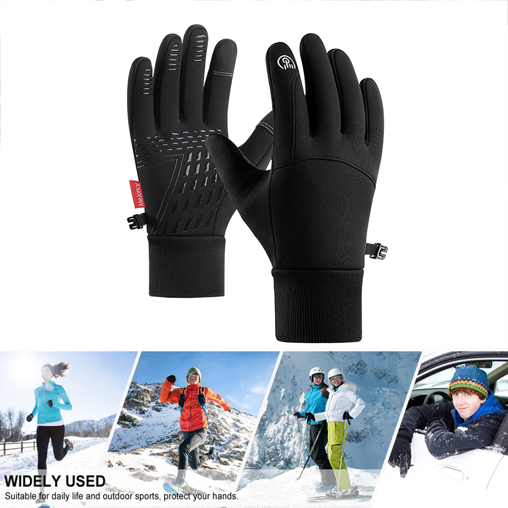 Winter Waterproof Touch Screen Windproof Thermal Gloves Winter Warm Gloves - L