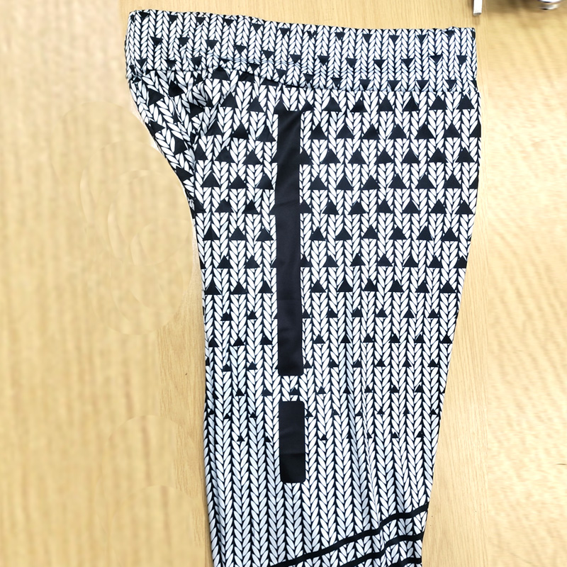 Women Casual Sports Pants Slim Yoga Pants Printed Leggings - Grey 4XL