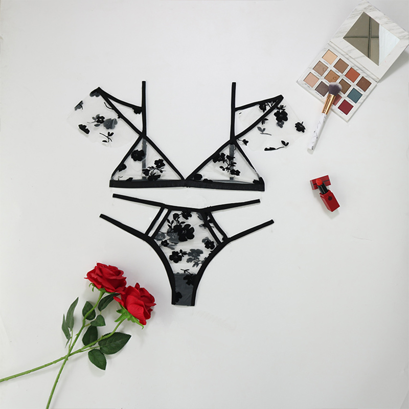 Women Naughty Lingerie Set Bandeau Bikini Mini Thong String Babydoll Underwear - XL