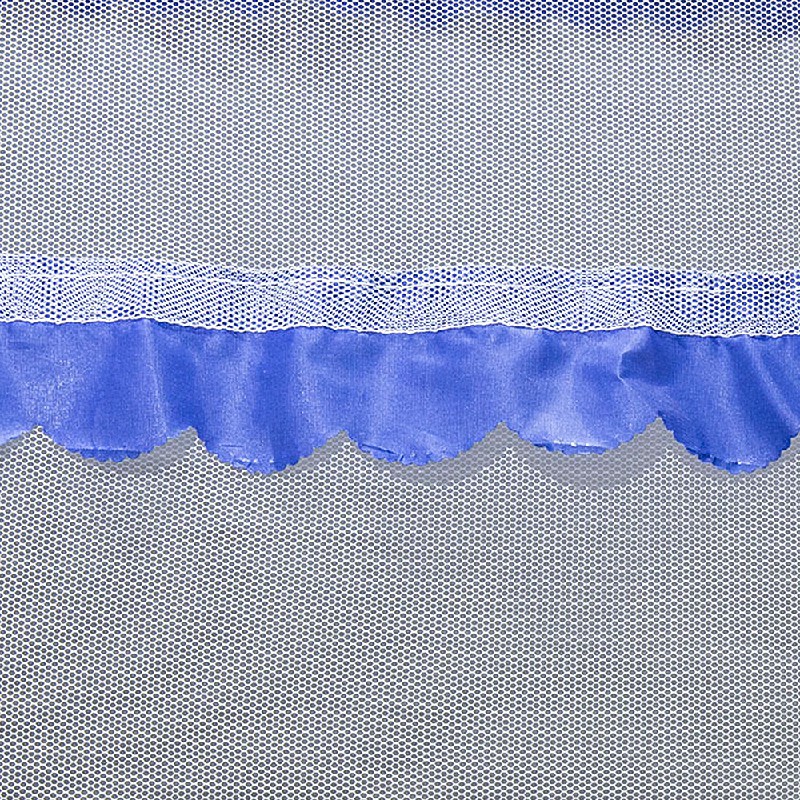 Yurt Mosquito Net Pop-Up Netting Tent Lace Cover with Single Door 100 x 190cm - Blue